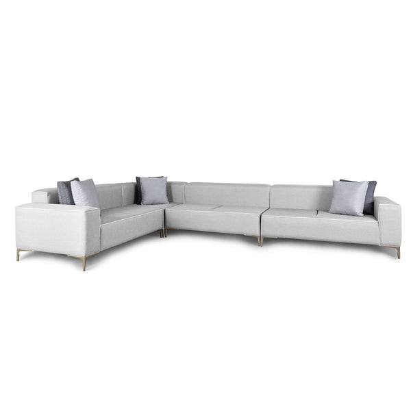 Großes rechteckiges Sofa Cloud – linksseitig