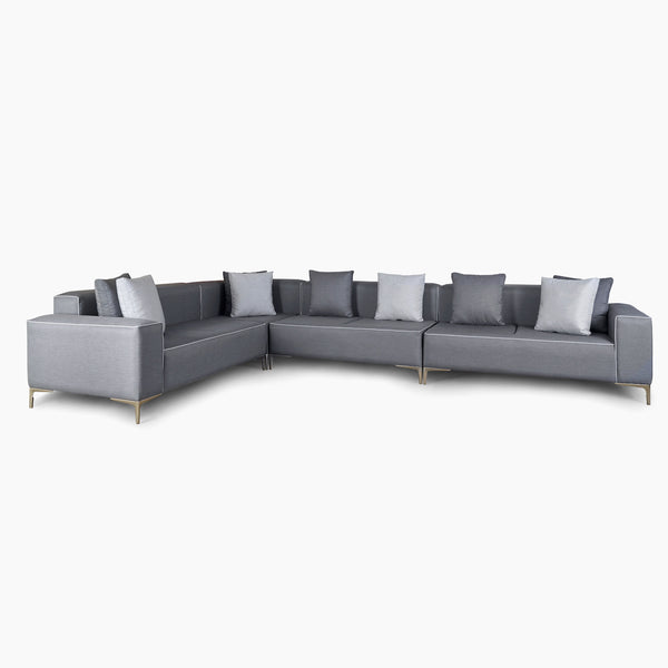 Großes rechteckiges Sofa Cloud – linksseitig